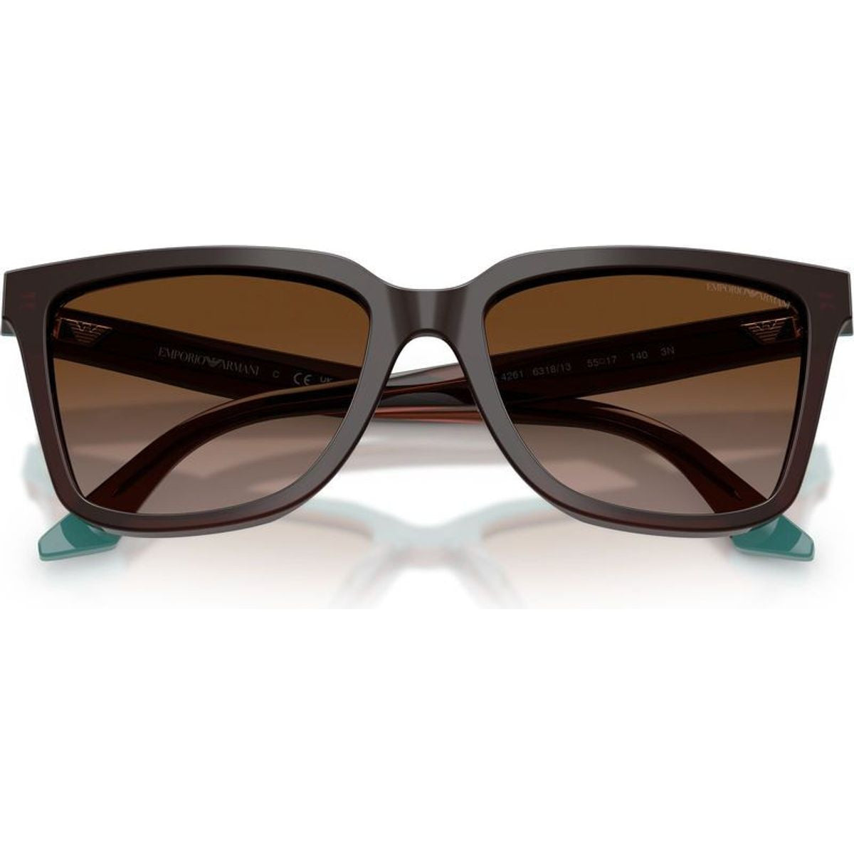 EA4261, Transparent Brown and Teal/Brown Gradient Lenses