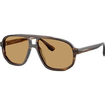 EA4263U, Striped Dark Green/Brown Lenses