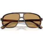 EA4263U, Striped Dark Green/Brown Lenses