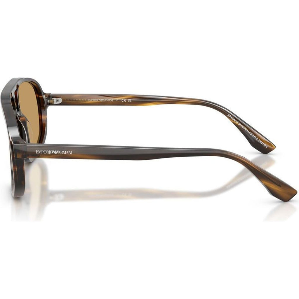 EA4263U, Striped Dark Green/Brown Lenses