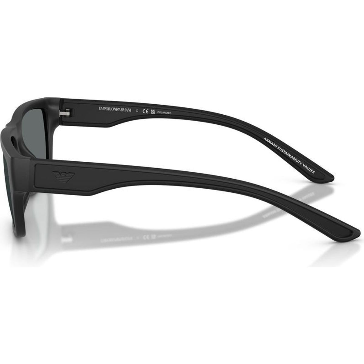 EA4267U, Rubberised Matte Black/Dark Grey Polarised Lenses