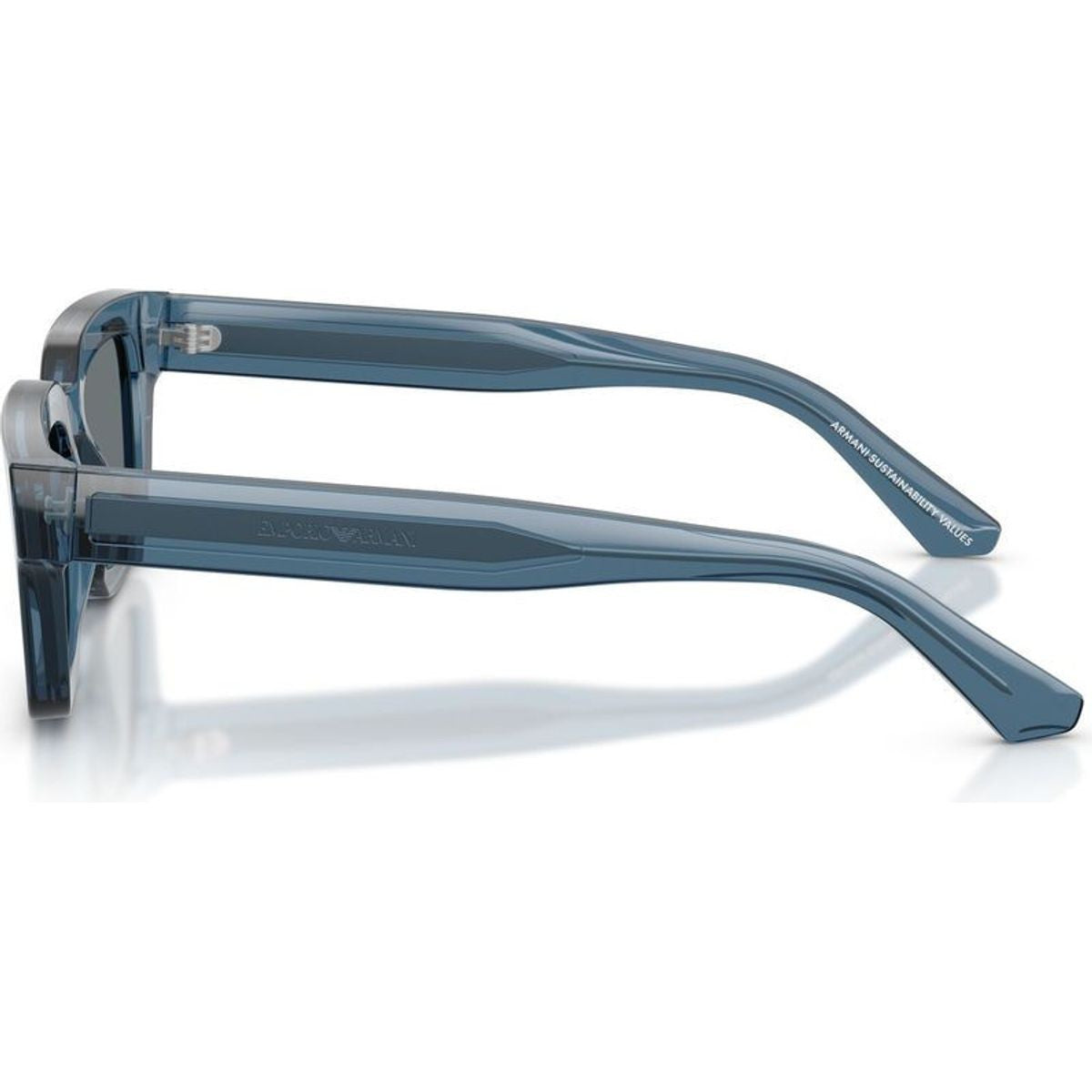 EA4270, Shiny Transparent Blue/Dark Blue Lenses