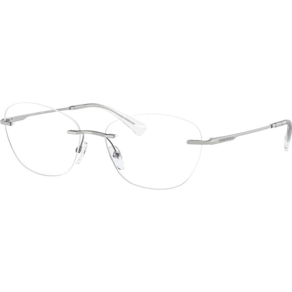 EA1167, Shiny Silver/Clear Lenses 55 Eye Size