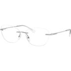EA1167, Shiny Silver/Clear Lenses 55 Eye Size