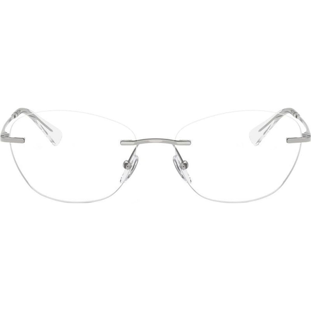 EA1167, Shiny Silver/Clear Lenses 55 Eye Size