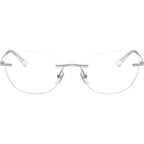 EA1167, Shiny Silver/Clear Lenses 55 Eye Size