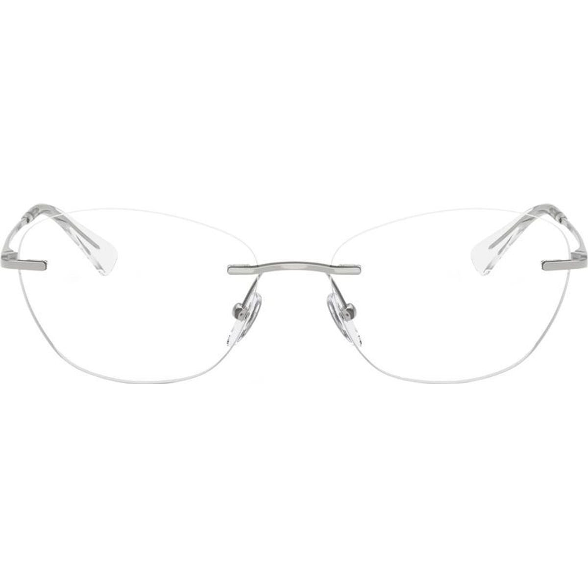 EA1167, Shiny Silver/Clear Lenses 55 Eye Size
