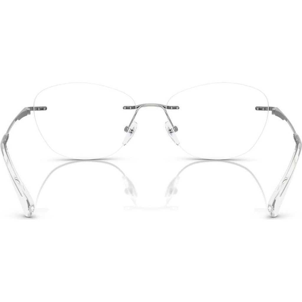 EA1167, Shiny Silver/Clear Lenses 55 Eye Size
