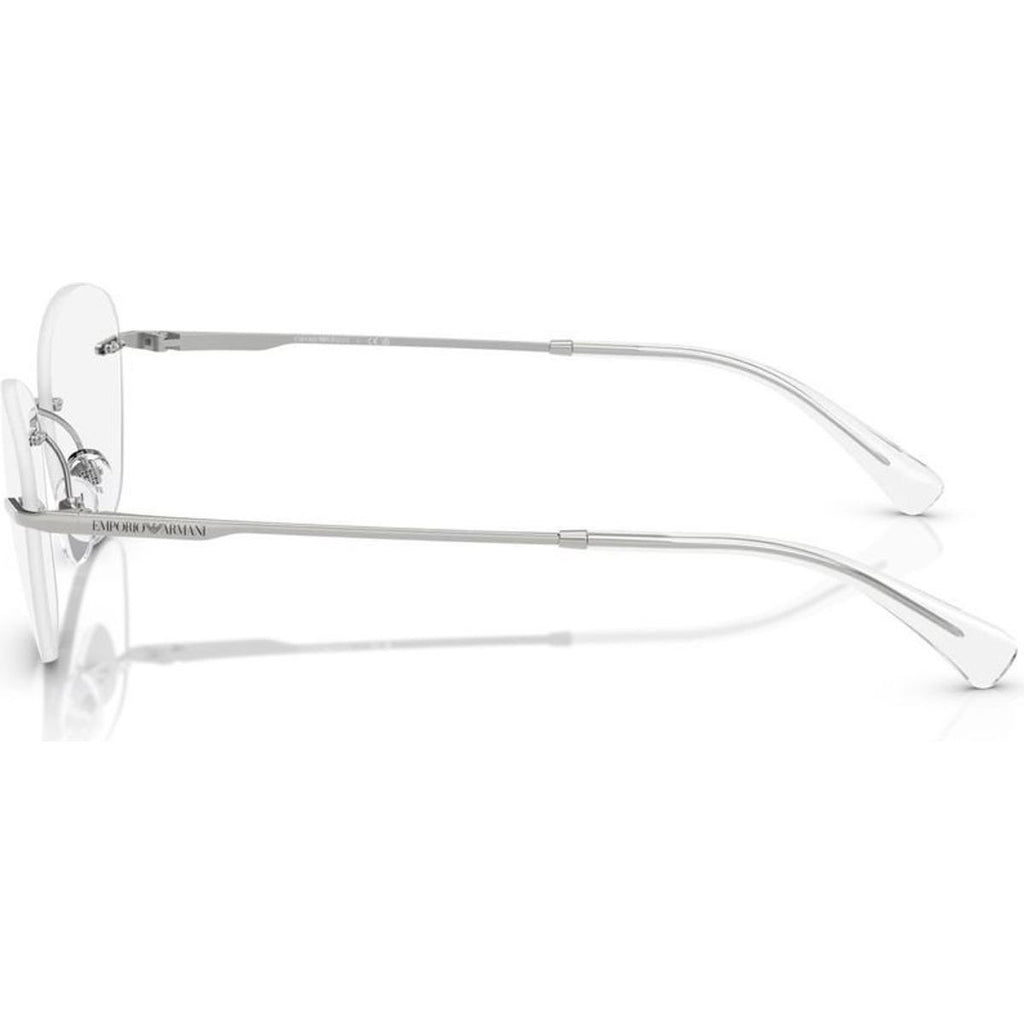 EA1167, Shiny Silver/Clear Lenses 55 Eye Size