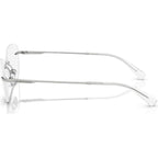 EA1167, Shiny Silver/Clear Lenses 55 Eye Size