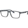EA3233, Matte Dark Grey/Clear Lenses 56 Eye Size