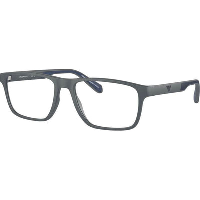 EA3233, Matte Dark Grey/Clear Lenses 56 Eye Size