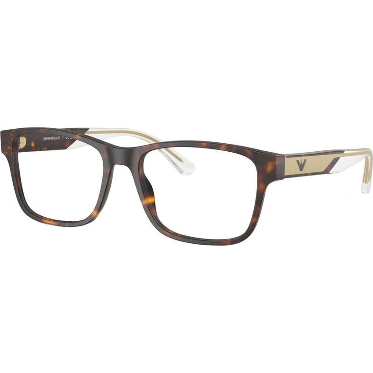 EA3239, Matte Havana/Clear Lenses
