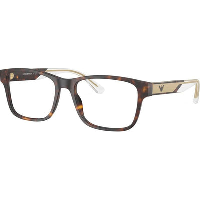 EA3239, Matte Havana/Clear Lenses