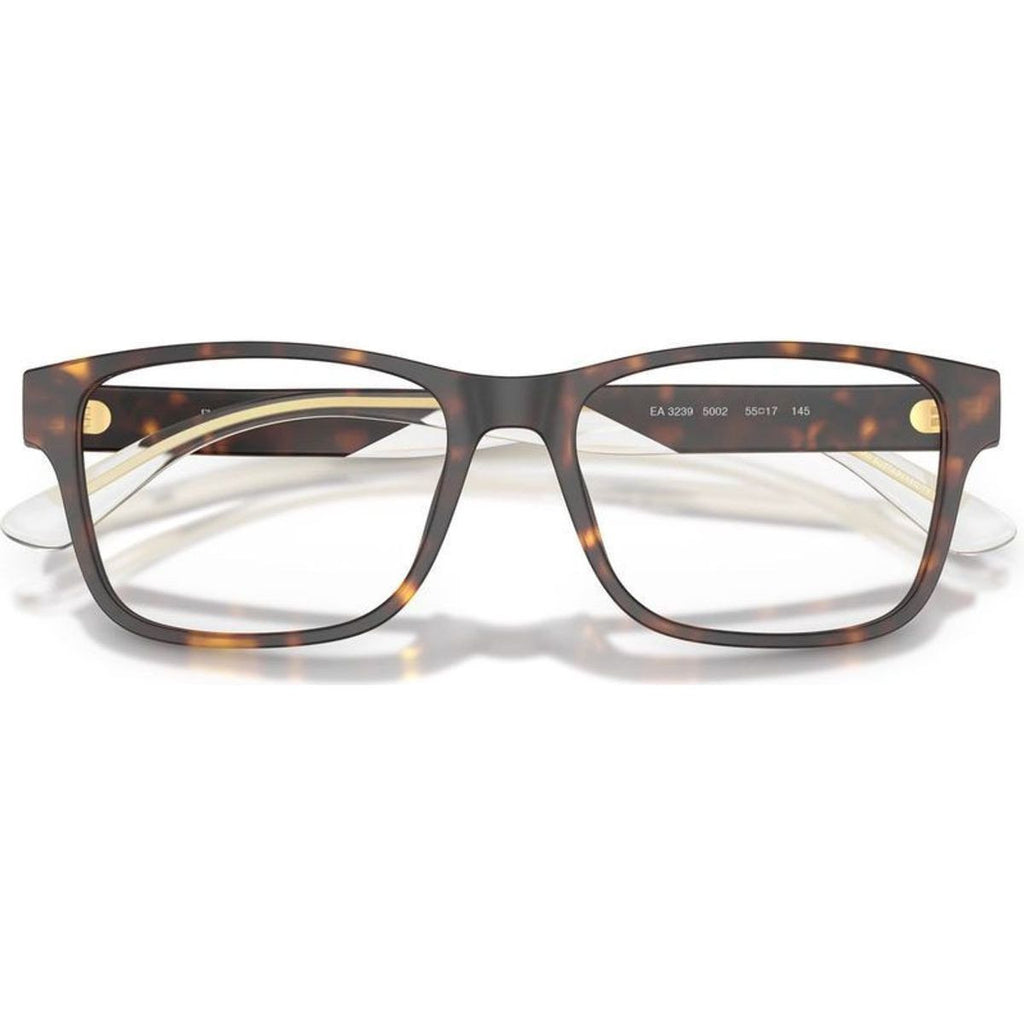 EA3239, Matte Havana/Clear Lenses