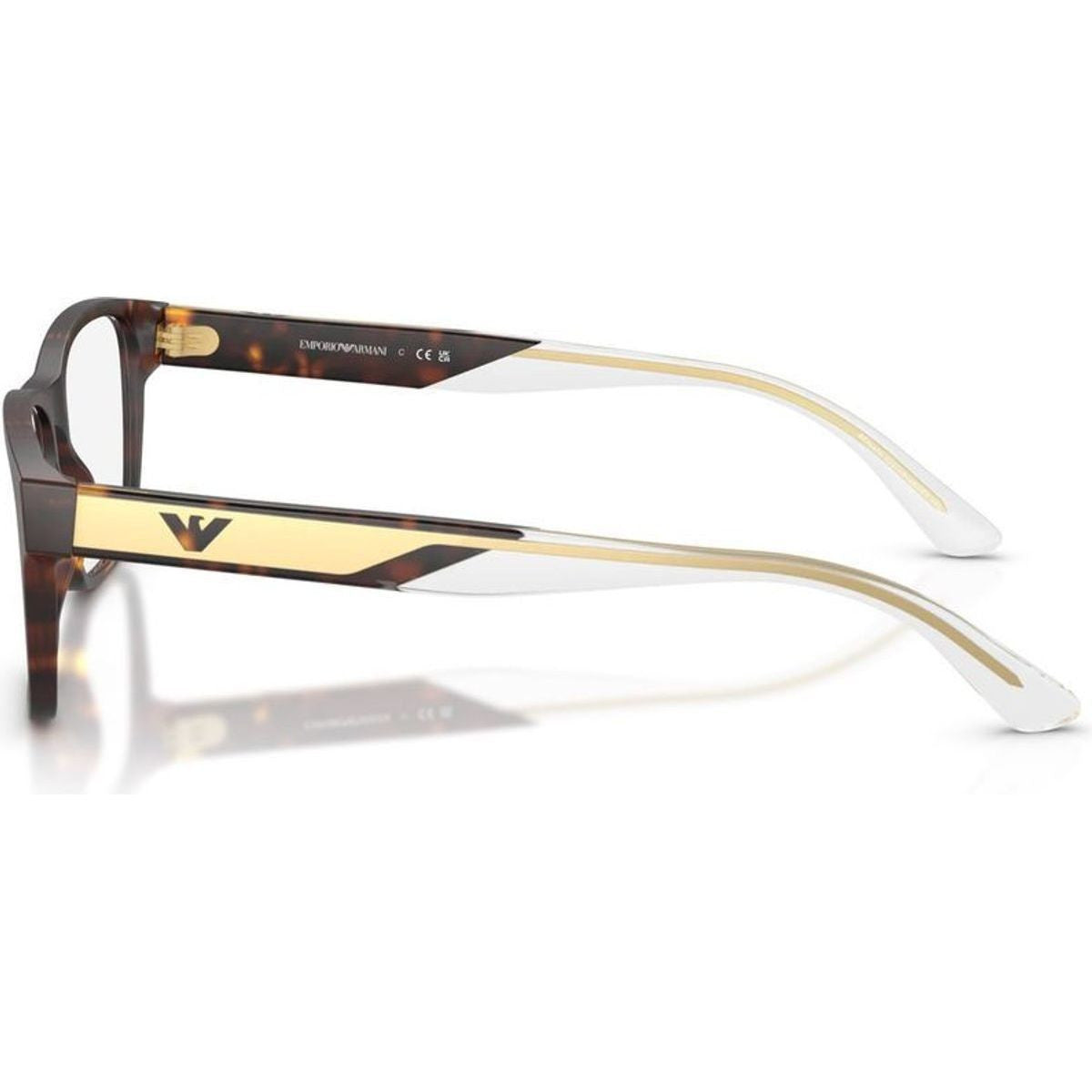 EA3239, Matte Havana/Clear Lenses
