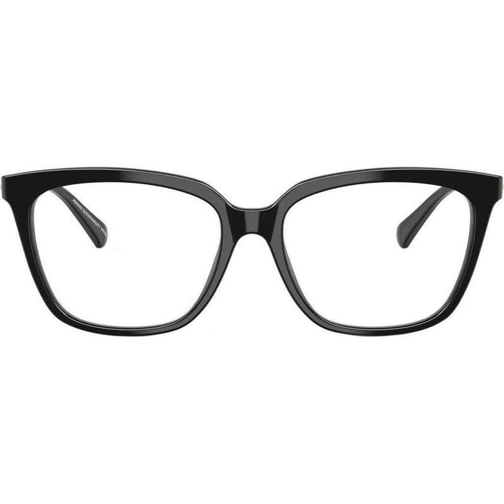 EA3248, Shiny Black/Clear Lenses 55 Eye Size