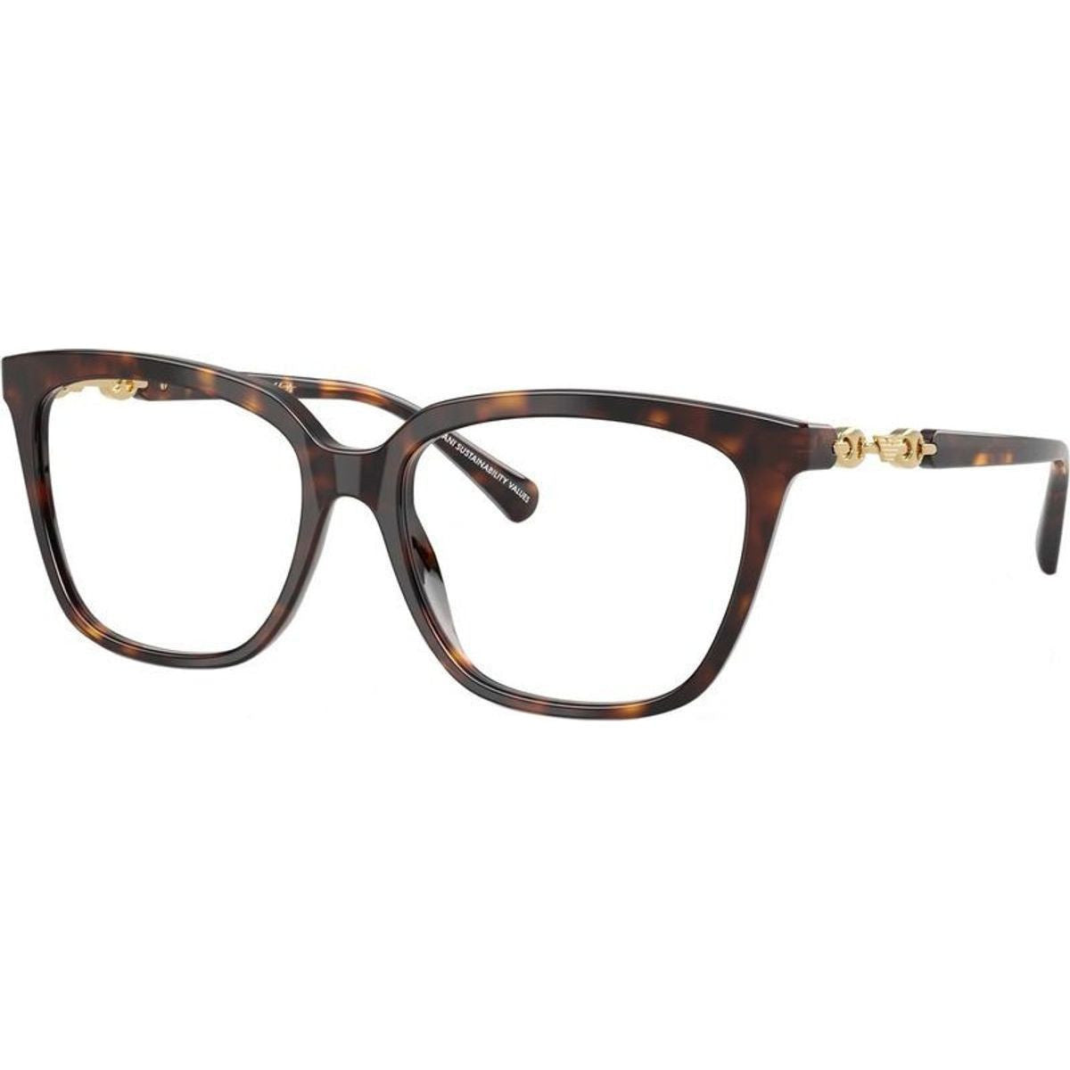 EA3248, Shiny Havana/Clear Lenses 55 Eye Size