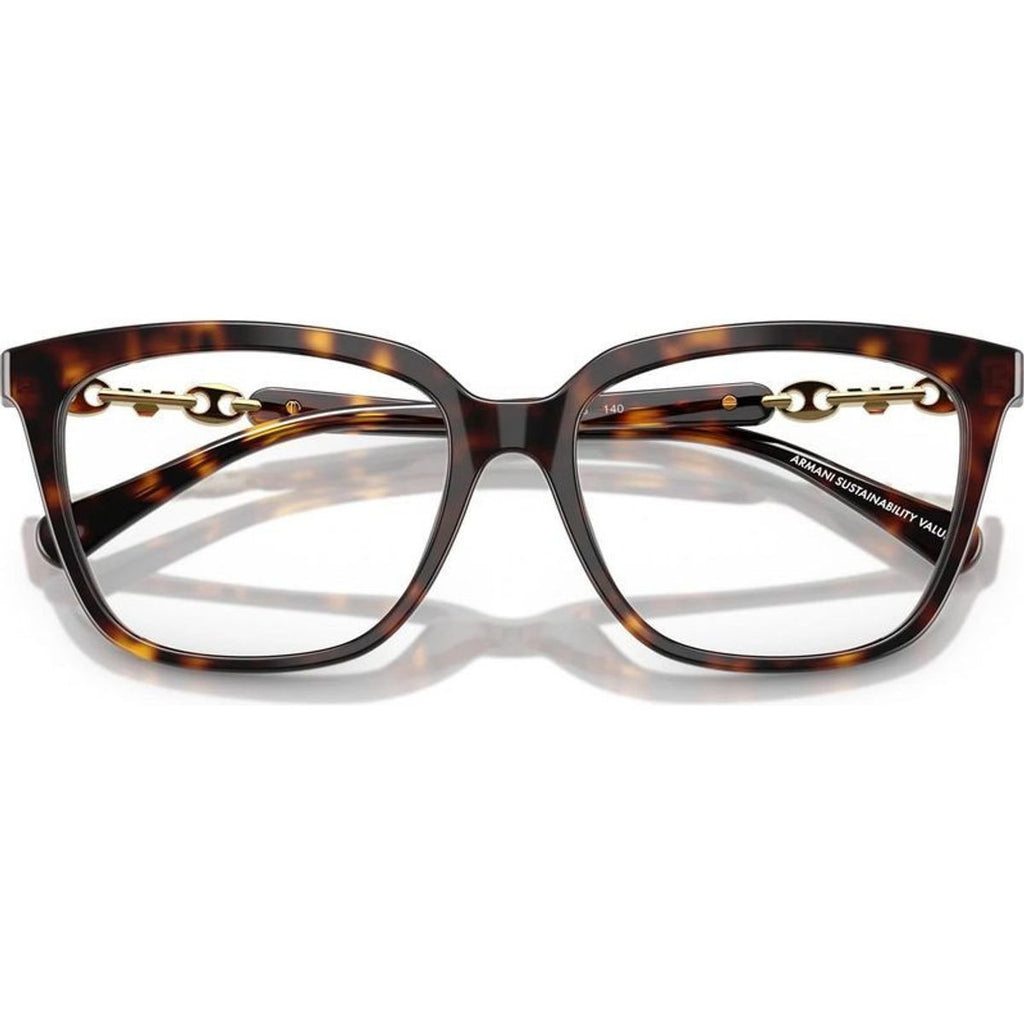 EA3248, Shiny Havana/Clear Lenses 55 Eye Size