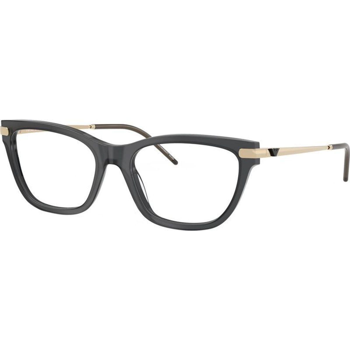 EA3262, Shiny Opal Black/Clear Lenses 54 Eye Size