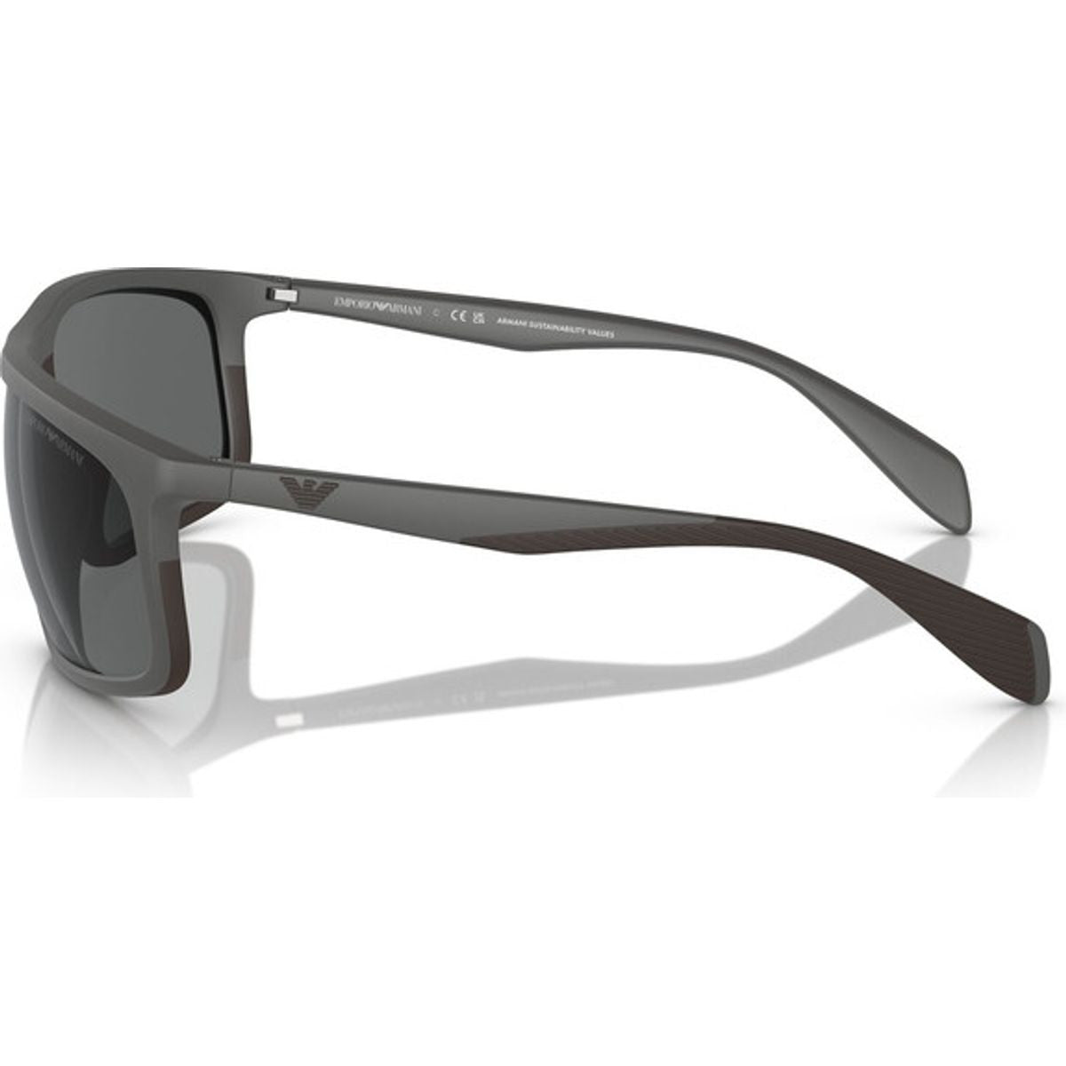 EA4212U, Matte Grey and Rubber Brown/Dark Grey Lenses