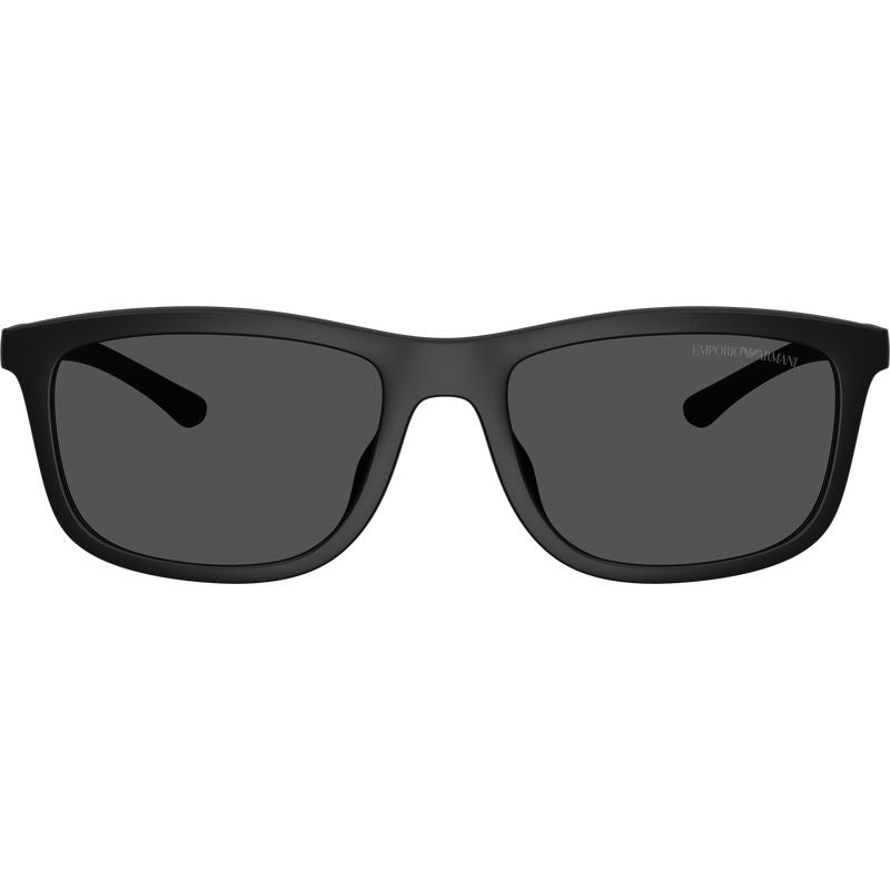 Emporio Armani EA4227U Matte Black Black Rubber Dark Grey Front