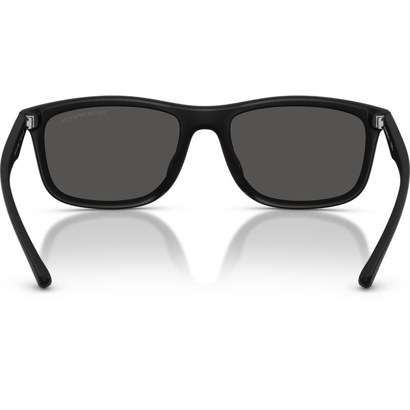 Emporio Armani EA4227U Matte Black Black Rubber Dark Grey Inner