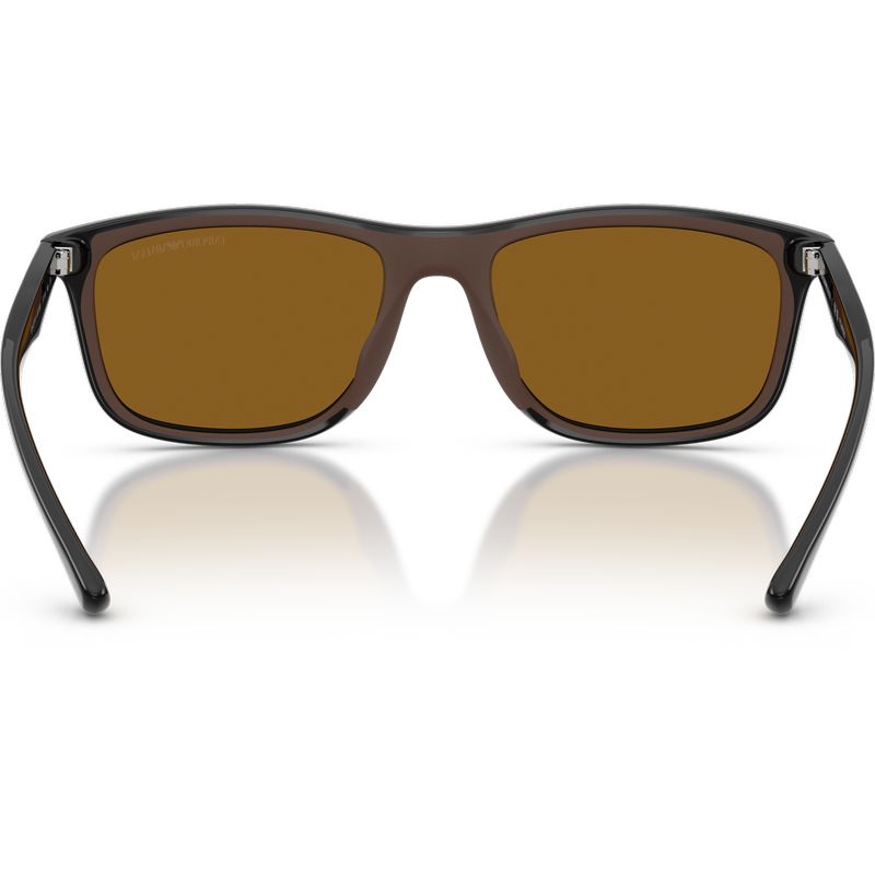 Emporio Armani EA4227U Shin Black Dark Brown Polarised Inner