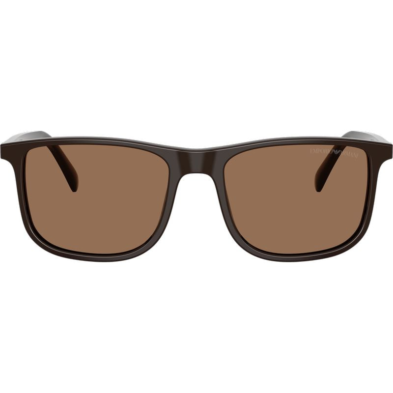 Emporio Armani EA4280 Shiny Brown Dark Brown Front