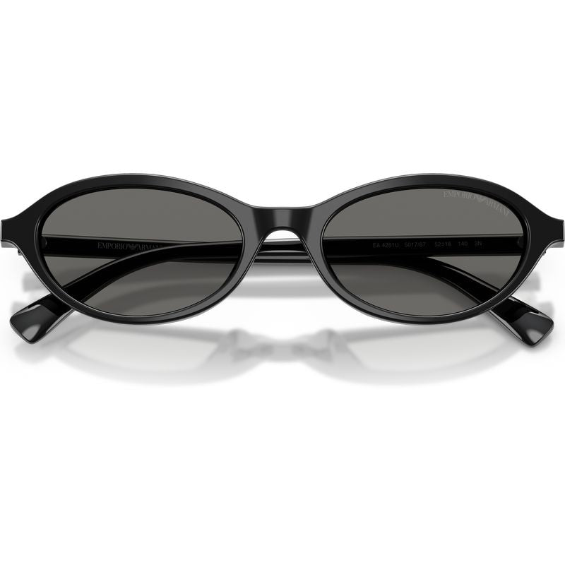 Emporio Armani EA4281U Shiny Black Grey Front2