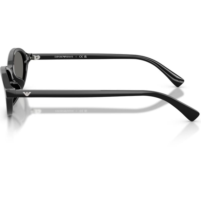 Emporio Armani EA4281U Shiny Black Grey Side