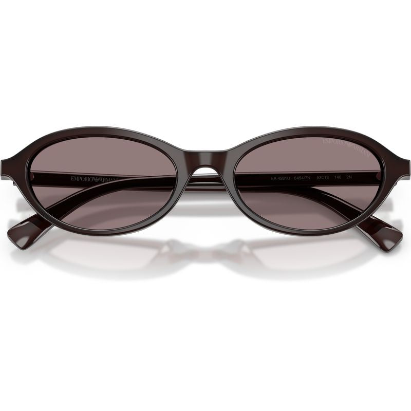 Emporio Armani EA4281U Shiny Opal Brown Dark Purple Front2