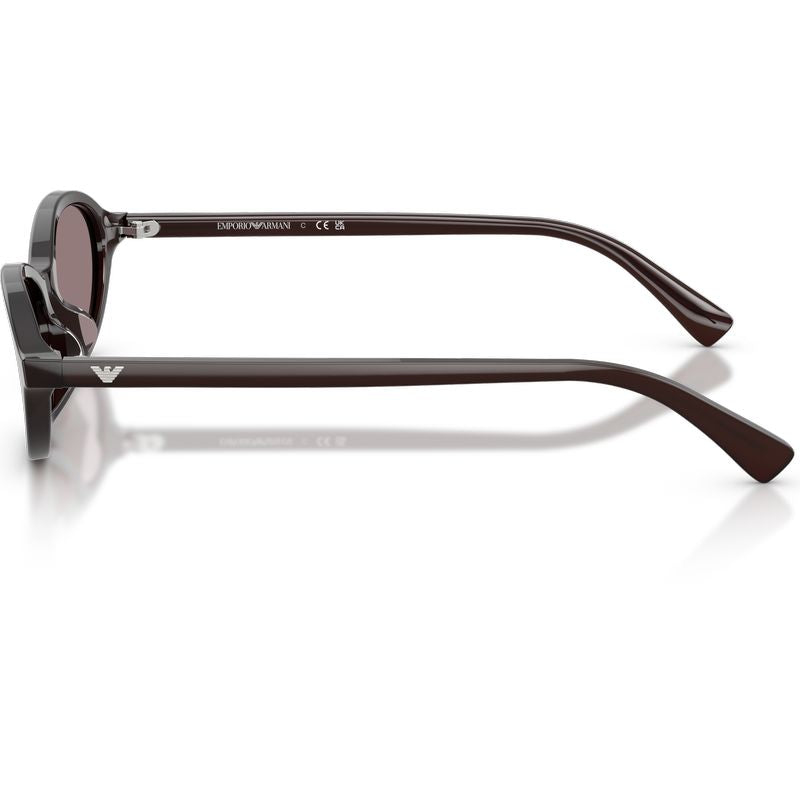 Emporio Armani EA4281U Shiny Opal Brown Dark Purple Side