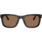 Emporio Armani EA4282U Shiny Black Dark Brown Front