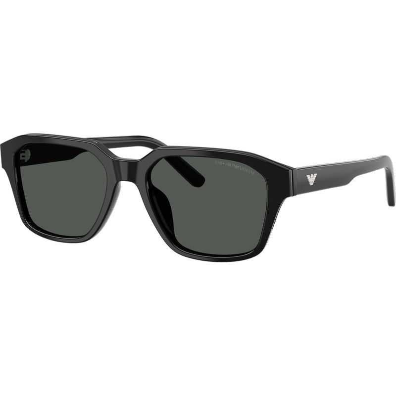 Emporio Armani EA4283U Shiny Black Dark Grey Angle