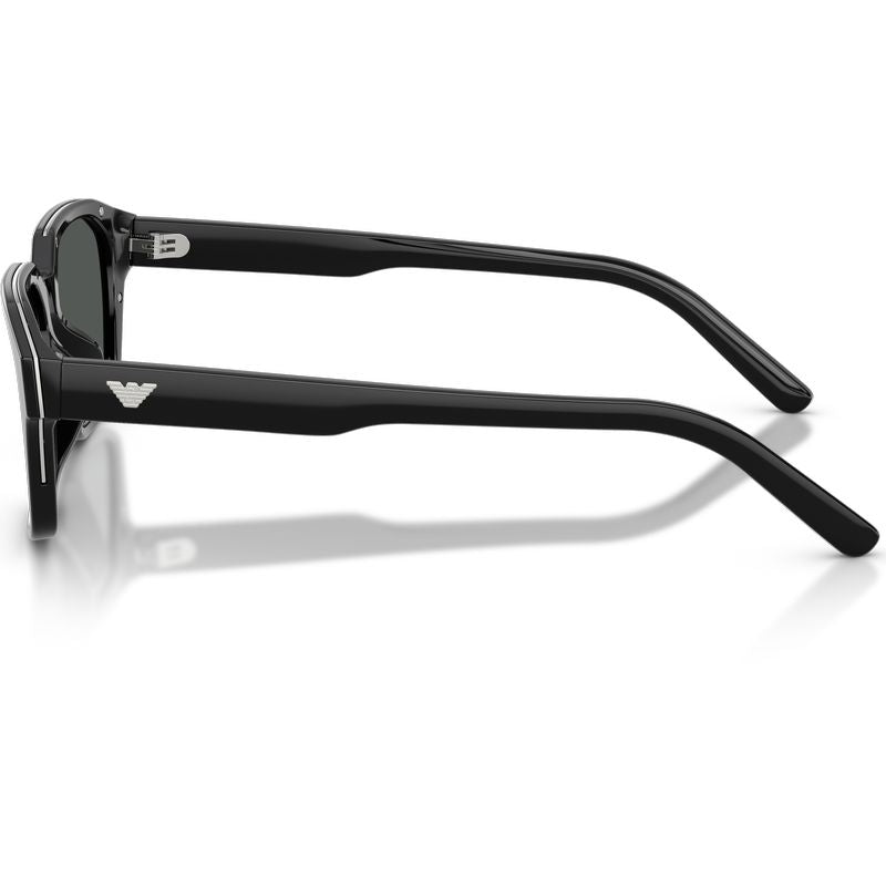 Emporio Armani EA4283U Shiny Black Dark Grey Side