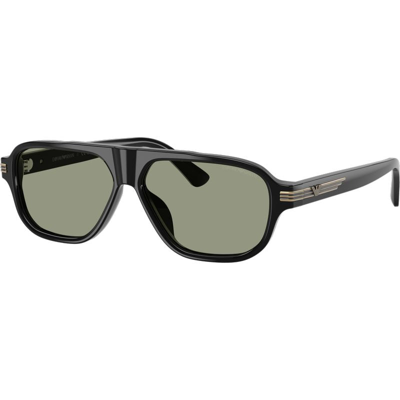 Emporio Armani EA4285U Shiny Black Green Angle
