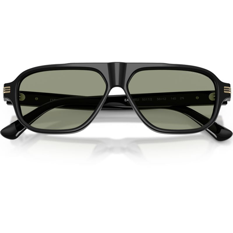 Emporio Armani EA4285U Shiny Black Green Front2
