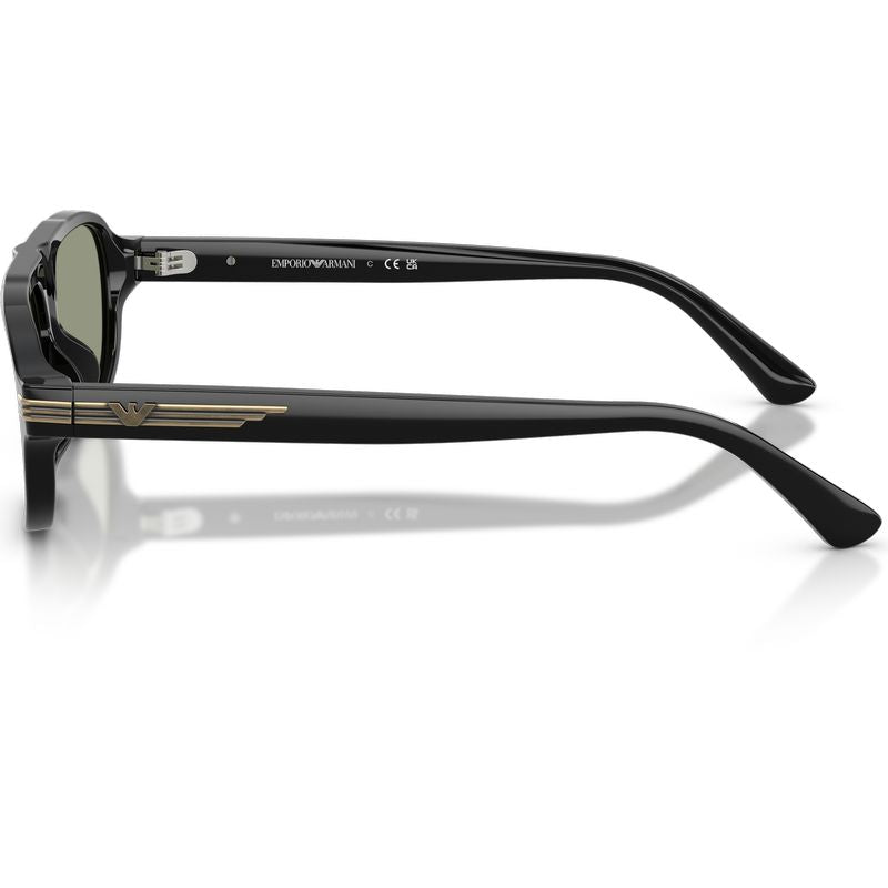 Emporio Armani EA4285U Shiny Black Green Side
