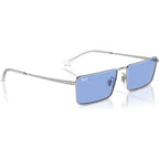 Emy RB3741, Silver/Blue Lenses 59 Eye Size