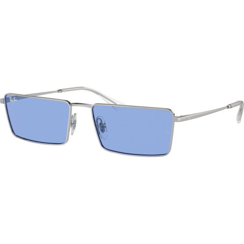 Emy RB3741, Silver/Blue Lenses 59 Eye Size
