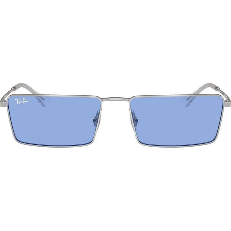 Emy RB3741, Silver/Blue Lenses 59 Eye Size
