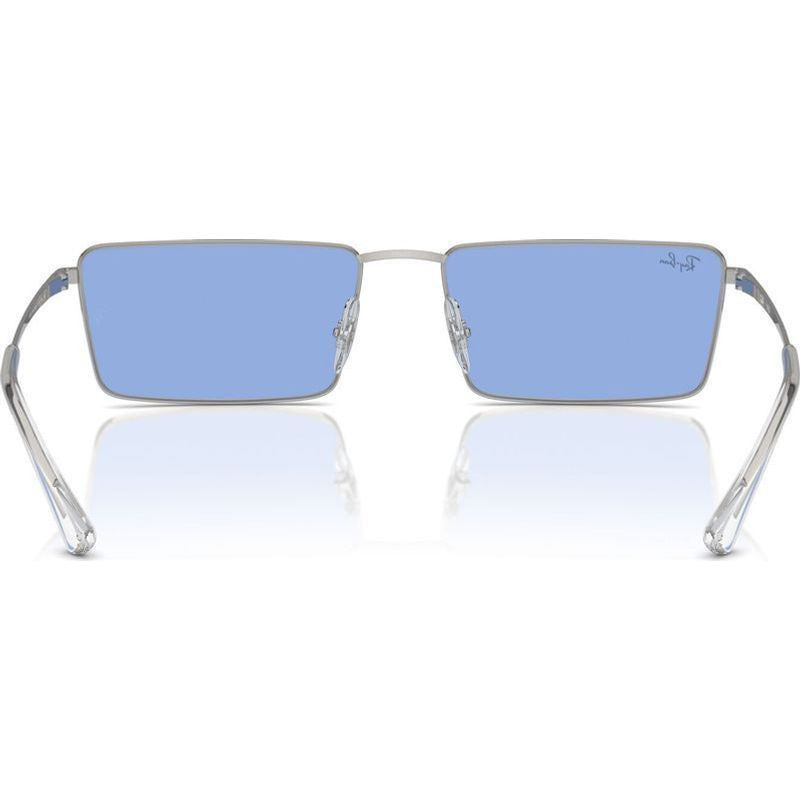 Emy RB3741, Silver/Blue Lenses 59 Eye Size