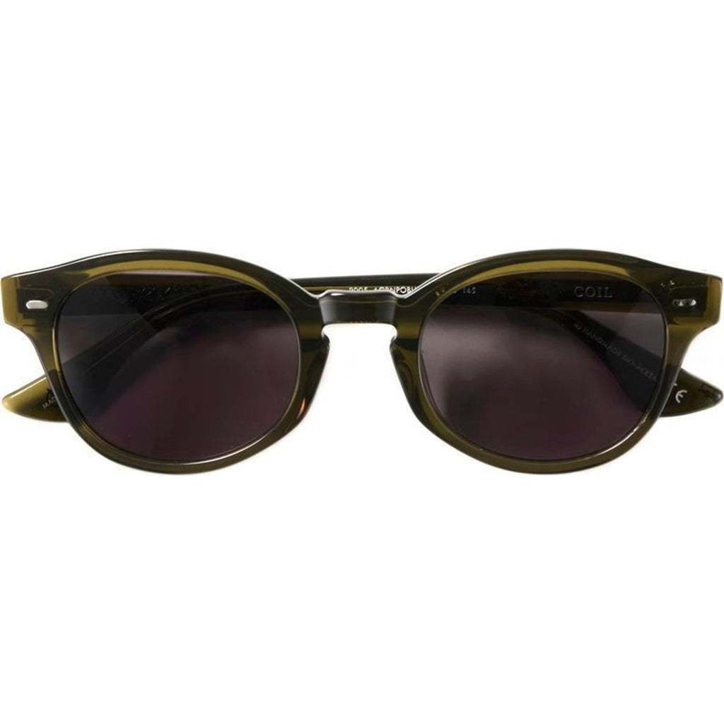 Coil, Polished Army Green/Black Lenses