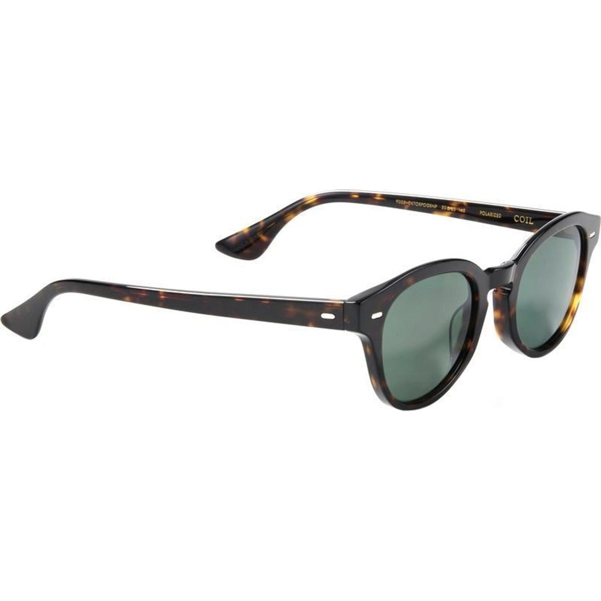 Coil, Polished Dark Tortoise/Green Polarised Lenses