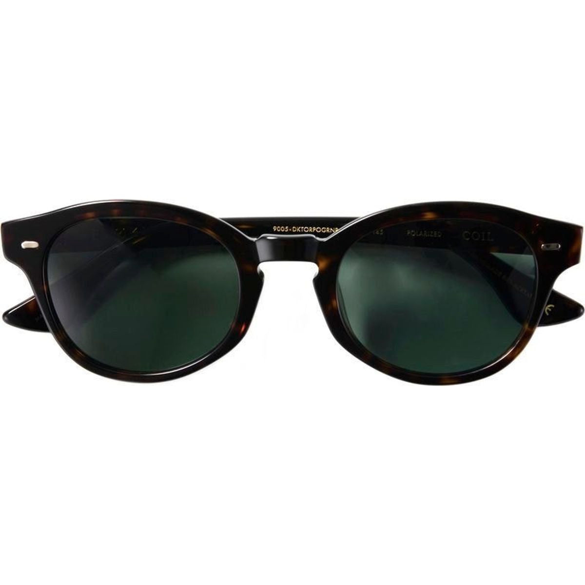 Coil, Polished Dark Tortoise/Green Polarised Lenses