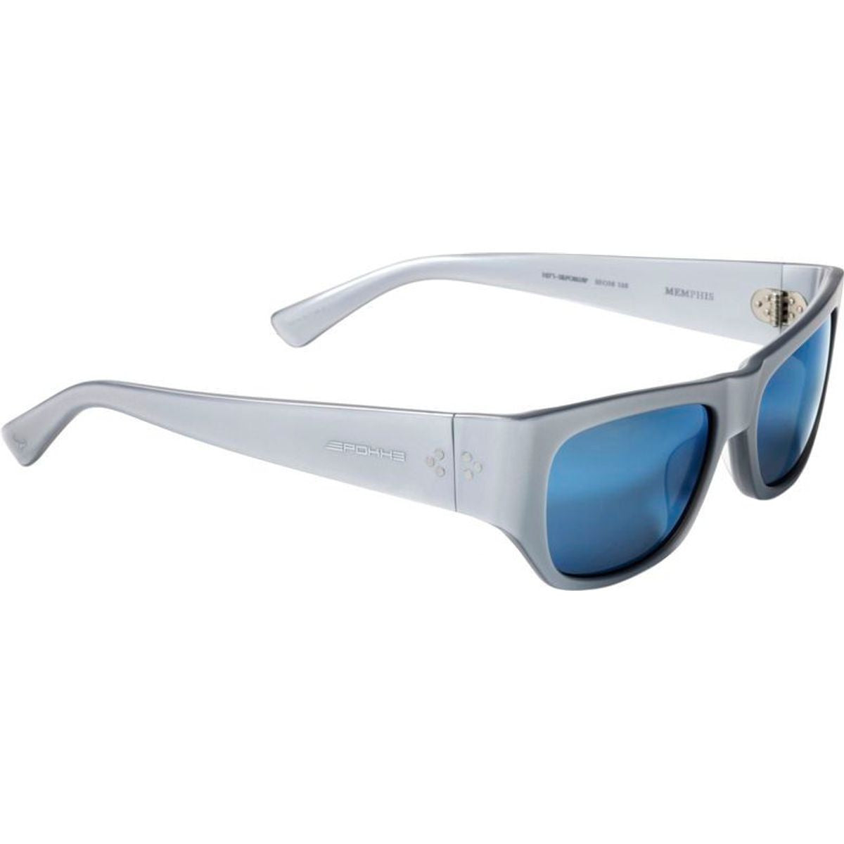 Memphis, Memphis x Occy Polished Silver/Blue Mirror Polarised Lenses