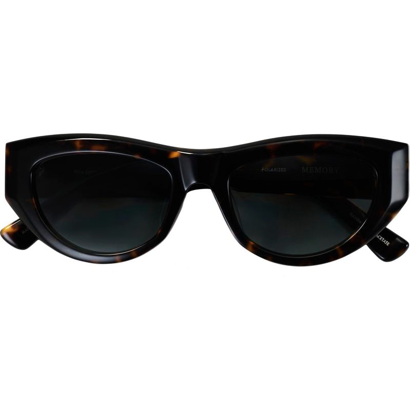 Epokhe Memory Polished Dark Tortoise Green Polarised Front