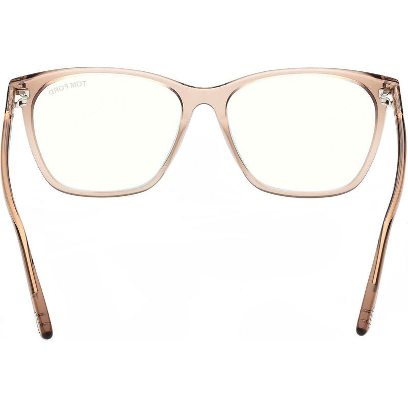 FT5762-B, Shiny Light Brown/Clear Blue Light Lenses