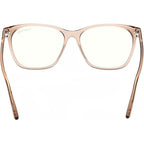FT5762-B, Shiny Light Brown/Clear Blue Light Lenses